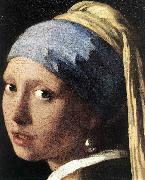 Girl with a Pearl Earring (detail) set VERMEER VAN DELFT, Jan